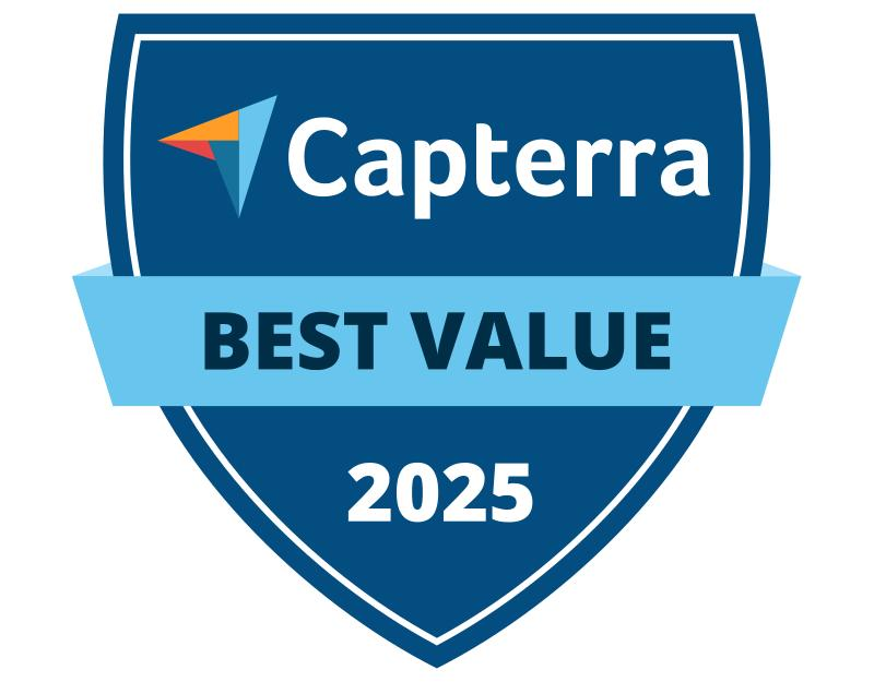 Capterra Best Value 2025 badge awarded to Eric AI